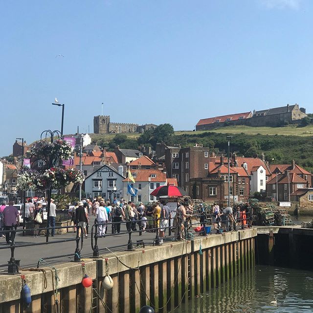 Must be mad coming here for lunch today! #sun #hot #summer #whitby #coast #abbey #sea #busy ift.tt/2M7SGlC