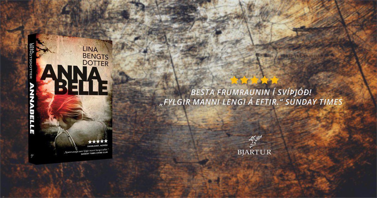 Annabelle eftir Lina Bengtsdotter fór beint í annað sætið á metsölulistanum í <a href="/pen_eym/">Penninn Eymundsson</a>. Enda metsölubók um allan heim!