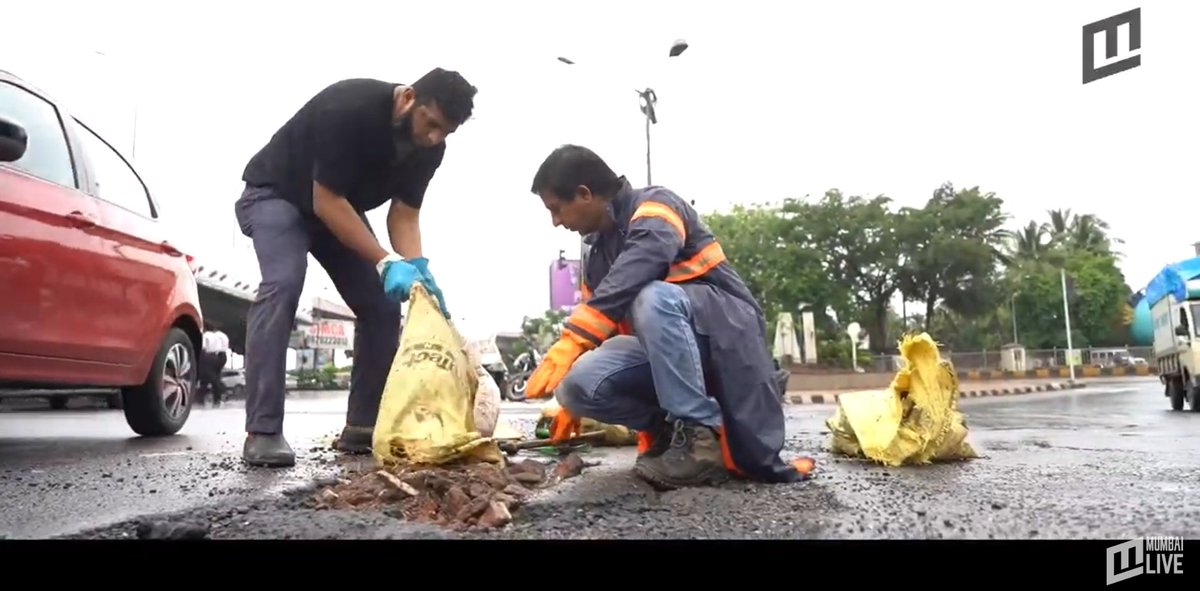 PotholeWarriors's tweet photo. Do we need to Keep this sunday PotholeFilling Drive Location "Secret"
As #MyBmc team Search/Locates & fix it before we do,
Then what will b left for us,
Monday #PotholeSurvey for 2nd aug drive went failed,al Potholes fixed by
H/E😊
#ShramDaan #Each1Fill1
Team #PotholeWarriors https://t.co/EjCarSFqHe