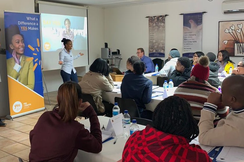 Yes4YouthZA's tweet photo. Look at these YES @SasolSA youth freshly inducted this morning! A part of the 18 000 new tax payers created with YES.This particular cohort will move into jobs in mining and emergency services. With your help we can launch 18 000 more new tax payers - https://t.co/aieBKurrMg https://t.co/DWzTdjL3ES