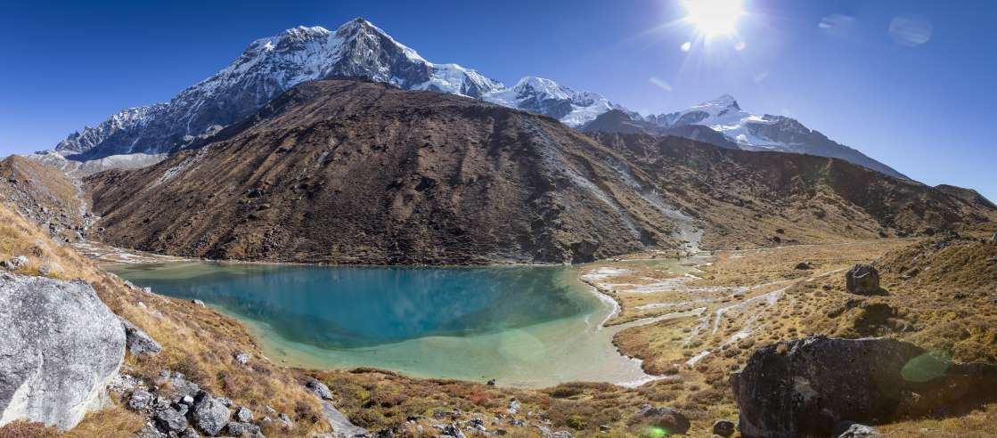 SquawkIndia's tweet image. Goecha La, Sikkim

Situated at an altitude of about 4,940m, the trail will take you very close to Mount Kanchenjunga, the third highest peak in the world.

Beginning with rhododendron forests, which come alive in spring, Take you through lush meadows and the pristine Samiti Lake.