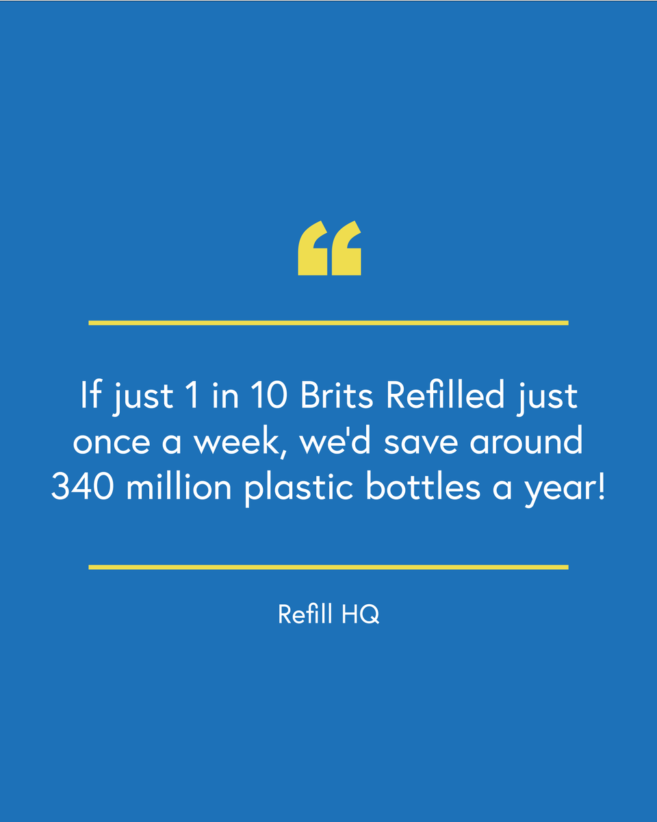 RefillColwyn's tweet photo. Just a third of people (36%) own and regularly use a reusable water bottle. Letβs help the 64% get #ReadyToRefill and join the #RefillRevolution today and remind your friends to reuse. ππ¦
#RefillColwyn #WeAreBayOfColwyn https://t.co/zG2g0eQ2PZ