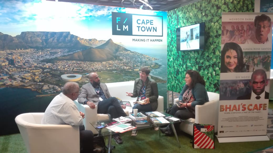 FilmCapeTown's tweet photo. #BhaisCafe, co-produced by Cape Town-based filmmaker Razia Rawoot, is the closing screening the #DIFF2019 this Saturday. The film tackles gentrification, love and a community in a Bollywood-inspired style. #FilmCT 
https://t.co/icuesHIvmT https://t.co/72CILnwWbK