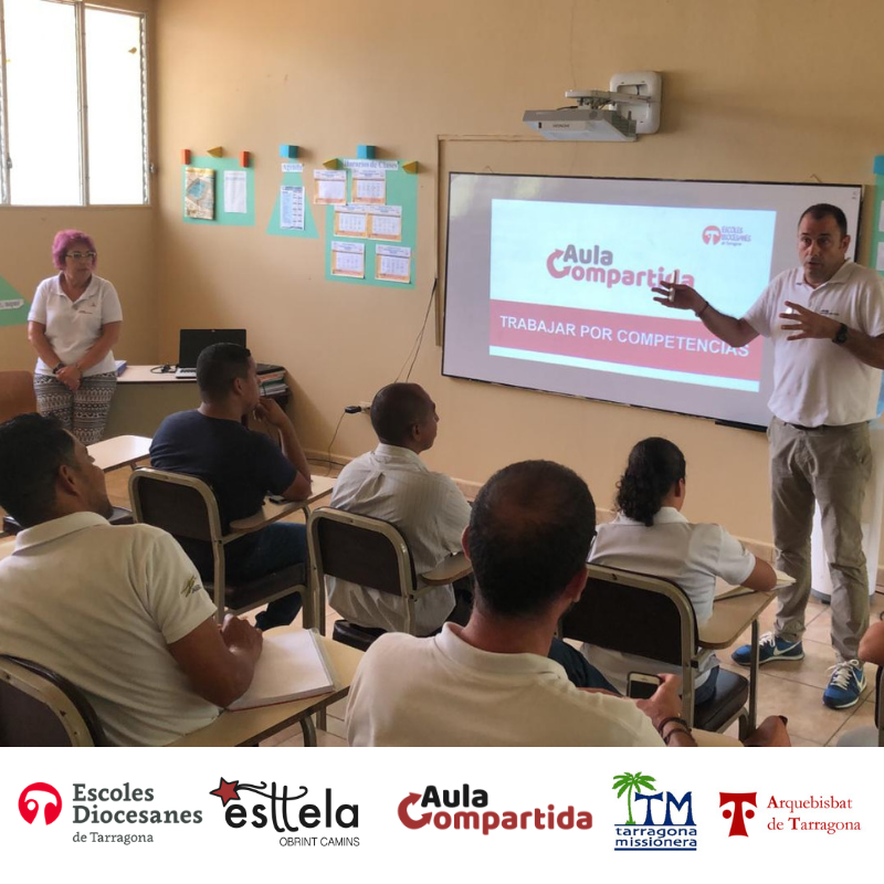 fsfructuos's tweet photo. HONDURES 2019 | Els nostres companys de les #EDT es troben ja a la Diòcesis de Mons. Lluís, a Trujillo, concretament recolzant el Centre Educatiu Mons. Virgilio de #Sonaguera! #Esttela #AulaCompartida @missionstgn @McsTgn https://t.co/LVwBrtU89i