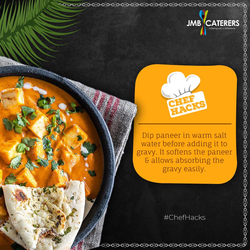 JmbCaterers's tweet image. Here&apos;s how can you easily soften paneer!!⠀ Thank us later for this amazing #ChefHack
.
.
.
.
.
#ChefHacks #chefs #foodtips #cooking #homecooking #homechef #homechefmeals #FoodMatters #paneerbuttermasala #paneer #indian #homefood #homemade #jmbcaterers #jmb #indore #indianwedding