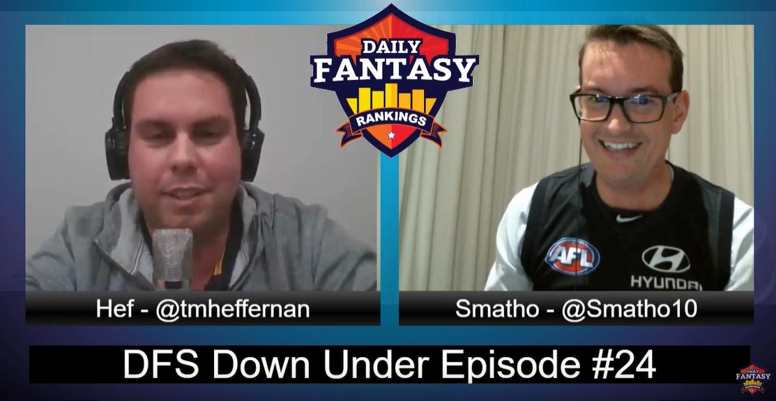 RankingsDFS's tweet image. Missed the DFS Down Under Show this evening?  We have it right now on our bumper Preview for #AFLPiesTigers @tmheffernan and @smatho10 broke down both sites and have their key plays for the massive match!

bit.ly/AFLPiesTigers