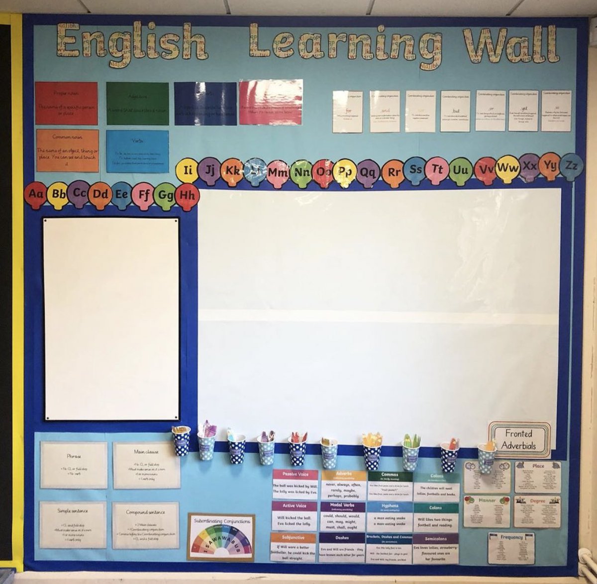 MissHCook's tweet photo. My Y5 Maths and English working walls are ready for next year🌟🖍 #classroomdisplay #English #primarymaths #edutwitter https://t.co/SztJPxrus3