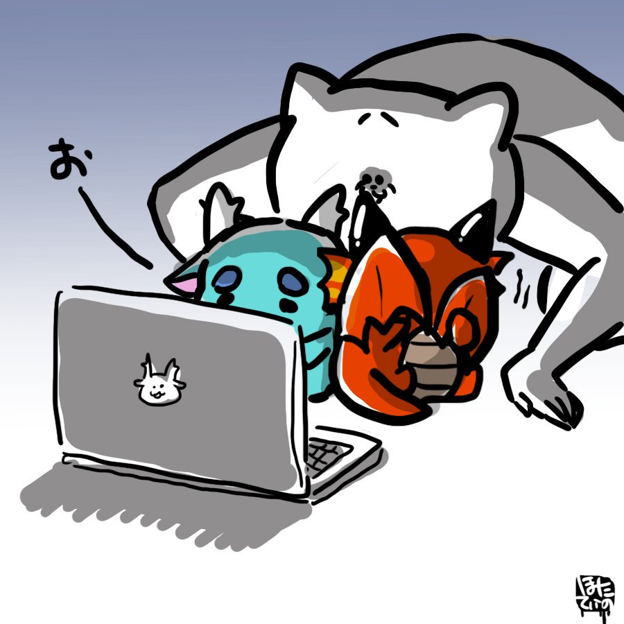 今までに描いたホラー番組鑑賞ネタを見返すと見事に西洋竜さんがびびっている絵しかない… 