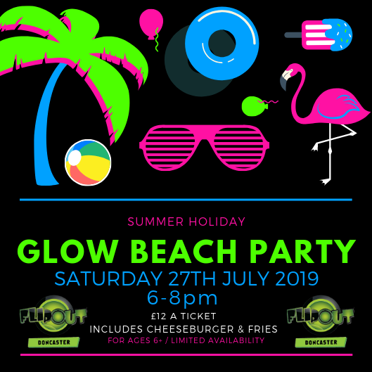 🏝GLOW BEACH PARTY💚
Head to our #summerholidays GLOW BEACH PARTY
on Sat 27th July, here's a taste of what's on offer!!
⛱ UV lights
🍔🍟 Food Included
⏳ 2 Hour Session
🐳 Glow Bands, face paints and summer inflatables
Celebrate the summer in style
6-8pm
For ages 6+
Just £12