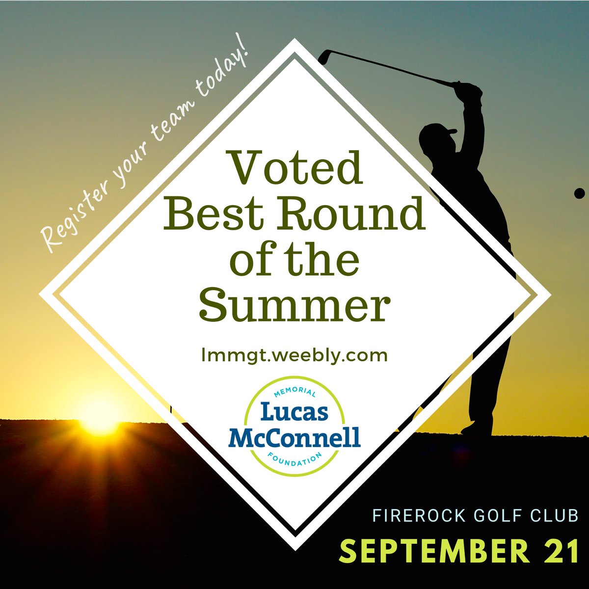 ...by those who keep coming back year after year! 6th Annual Lucas McConnell Memorial Golf Tournament coming up this September - register your group of 4 or plan to join us for dinner 🏌️‍♂️🏌🏽‍♀️