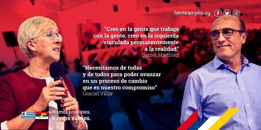 La fórmula 🙌🤩 en octubre todas y todos junto a <a href="/Dmartinez_uy/">Ing. Daniel Martínez</a> y <a href="/GVillar_uy/">Graciela Villar</a> 🔴🔵⚪️