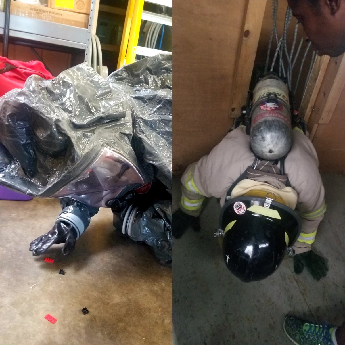fswnys's tweet photo. Today we started off early with some mask confidence & Haz-Mat training #PhoenixFirecamp #firefighters https://t.co/E1p7HRbfT3