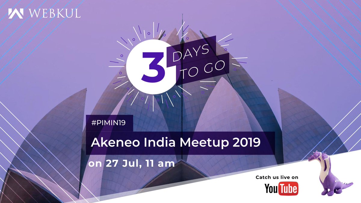 Less than 72 hours to go for the very first #AkeneoIndiaMeetup2019 and we are very excited. Catch all the talks, insights and activities live on <a href="/YouTube/">YouTube</a> here: bit.ly/2GrOcT7 <a href="/akeneopim/">Akeneo: The Product Experience Company</a> <a href="/AkeneoLabs/">Akeneo Labs</a> <a href="/ThePracticalDev/">DEV Community</a> <a href="/InBetweenDE/">InBetween</a> <a href="/Srijan/">Srijan | A Material+ Company</a> <a href="/jetbrains/">JetBrains</a> <a href="/digitalocean/">DigitalOcean</a> <a href="/elastic/">Elastic</a>