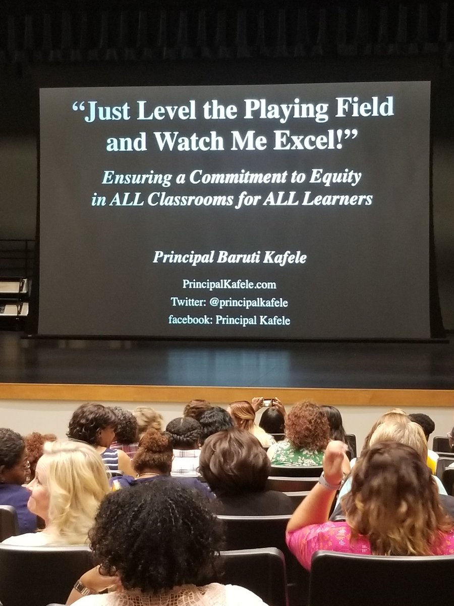 JonesWayEDU's tweet photo. Changing your mindset....commitment NOT compliance @PrincipalKafele Level the playing field! #teacherlife #summerPD #levelup #changinglives https://t.co/1NfgFwuRmK