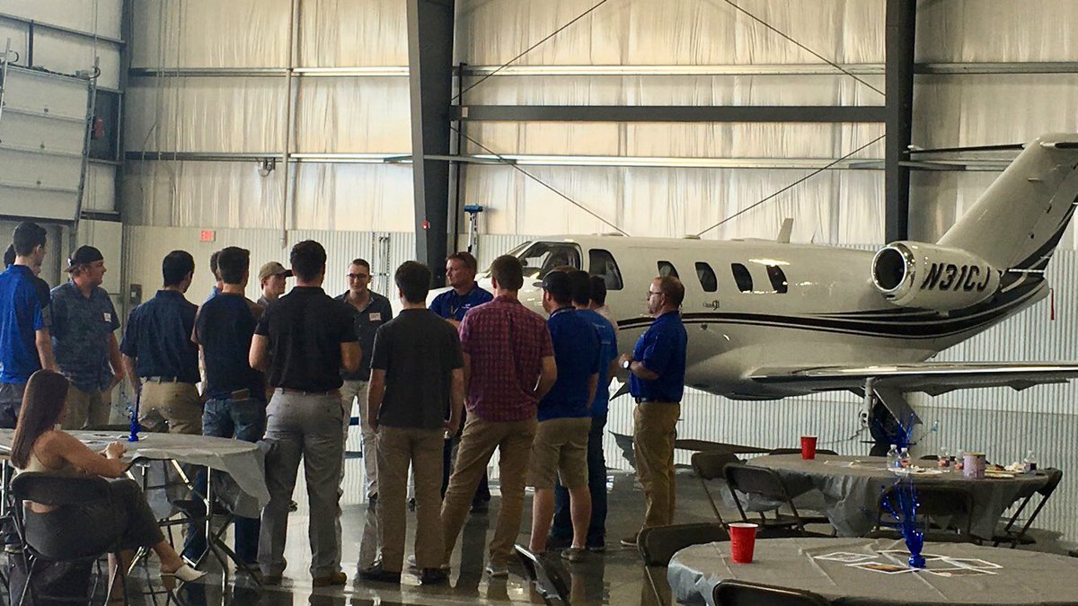 rgordon04's tweet photo. I had the privilege of touring the OTC aviation program, at their annual kick off event. What a great group of flight instructors, community partners, and excellent flight students! @premierflightmo @OTCedu #myotc https://t.co/OspewPmJiz