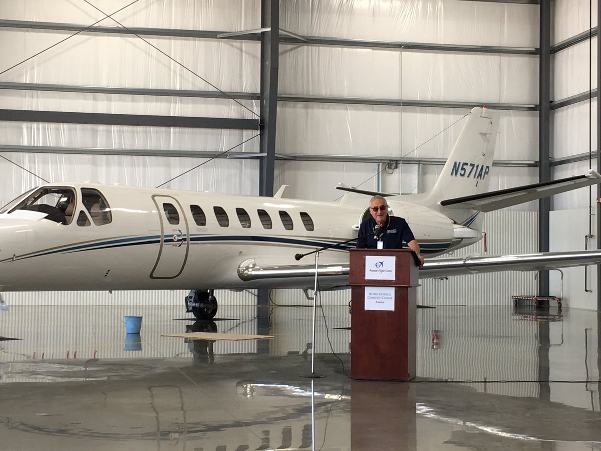 rgordon04's tweet photo. I had the privilege of touring the OTC aviation program, at their annual kick off event. What a great group of flight instructors, community partners, and excellent flight students! @premierflightmo @OTCedu #myotc https://t.co/OspewPmJiz