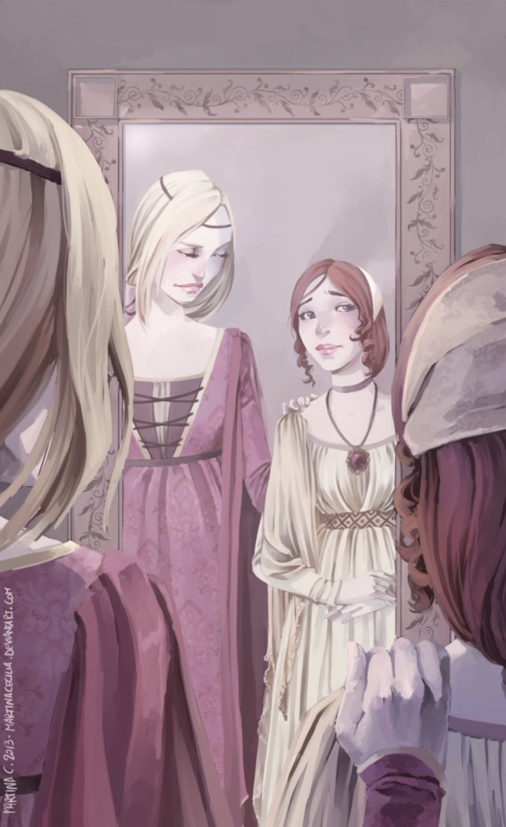 “You’re stronger than you seem, though. I expect you’ll survive a bit of humiliation. I did. You may never love the king, but you’ll love his children.”

“I love His Grace with all my heart,” Sansa said.

The queen sighed. “You had best learn some new lies, and quickly.”

#ASOIAF