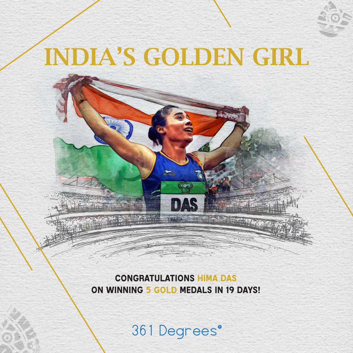 361Degrees_'s tweet photo. .@HimaDas8, we’re super proud of your super run, winning gold in 200m and 400m races. May you always lead from the front!
#361Degrees #ADesignBeyond #creativedesign #designagency #brands #graphicdesign #postoftheday #designoftheday https://t.co/Q2ttQT5FNd