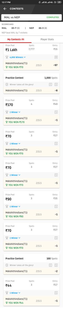 Mokshit85992574's tweet image. Tumhara team muje milegito tum haar sakthi... #lok123 #bornexperts #🤣😂🤣 I think u won 1 match out of 20 match thats also luck...😂🤣😇