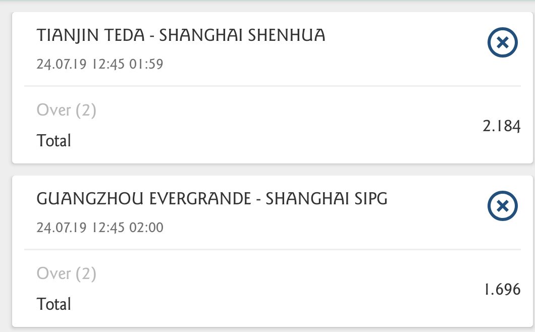 LessGuess's tweet image. Bet 1
Double China Cup
Odd 3.71