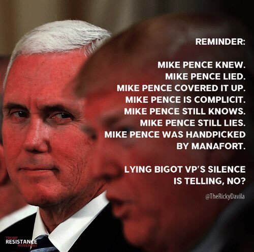 suzzysmiles's tweet photo. @realDonaldTrump The “vice president” of the United States of America is a Russian plant. #NiceTryAsshole https://t.co/IxBdvcxVOp