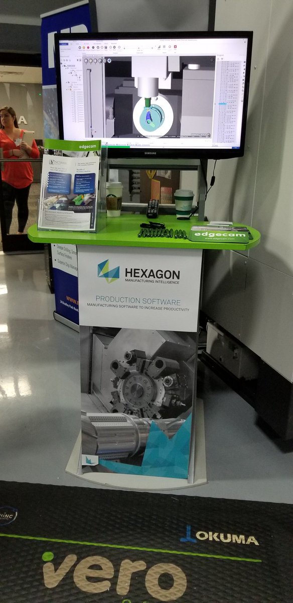 DallenMFG's tweet photo. Come see Hexagon Production Software at the Okuma Summer Showcase in Charlotte NC. #ncsimul #edgecam @Hexagon_ps @OkumaAmerica @NCSIMUL https://t.co/1QDomnZ8rx