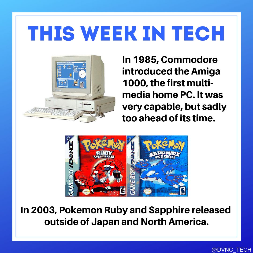 Commodore Amiga 1000 and Pokémon Ruby and Sapphire
