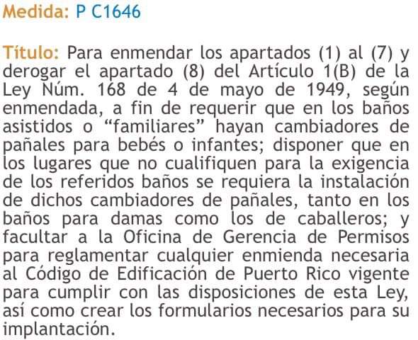 biensocialmedia's tweet photo. @ricardorossello Necesitamos que firme el proyecto #PC1646 para que hayan cambiadores de pañales en todos los baños. https://t.co/ON08hUQVtk
