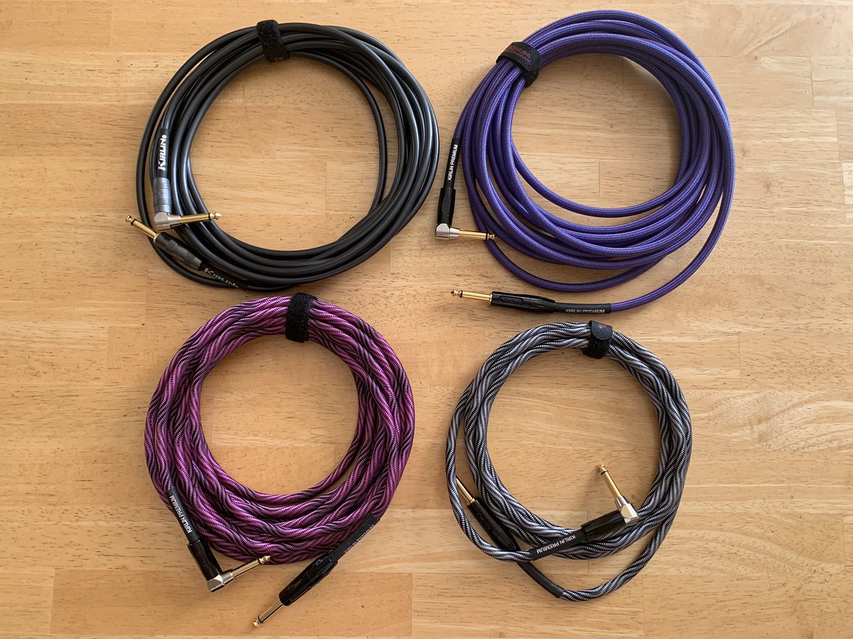 J0EYKUN's tweet image. Which color should I roll with today? Choices!! @KirlinCable #kirlincable #kirlinartist #instrumentcable #kirlinpremium