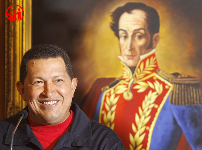 ivssoficial's tweet photo. #LoDijoChávez | “Estamos de júbilo en Venezuela y en los países de América Latina. Bolívar es, fue y será uno de los grandes gigantes de la humanidad, un verdadero gigante la lucha humana.”  #CampañaLibertadoraSimónBolivar @NicolasMaduro @magallyvina @EduardoPinateS https://t.co/CjTF5Qypov