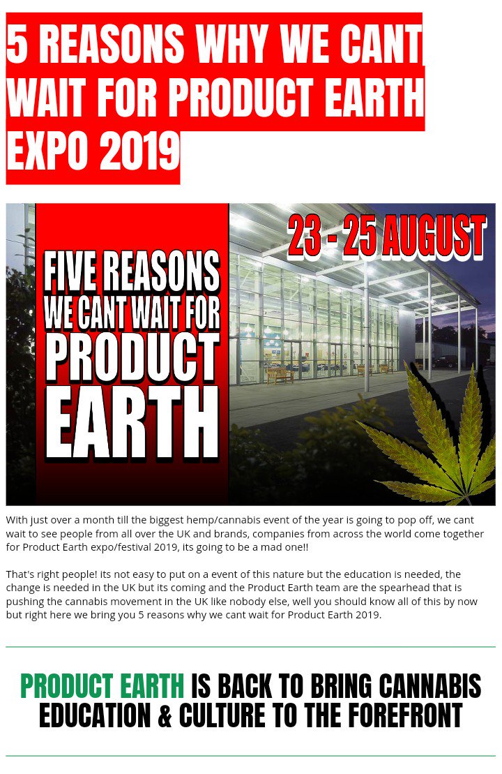 paperchasersink's tweet photo. Not long now till @Product_EarthUK cannabis/hemp/cbd festival expo 2019.. https://t.co/QRinBYGnRF
#productearth #festival #expo #cannabis #cbd #hemp #cannabisculture #uk #paperchasersink #2019 #weed #maryjane #productearthexpo #tickets #fest https://t.co/C8q6X8BT1M