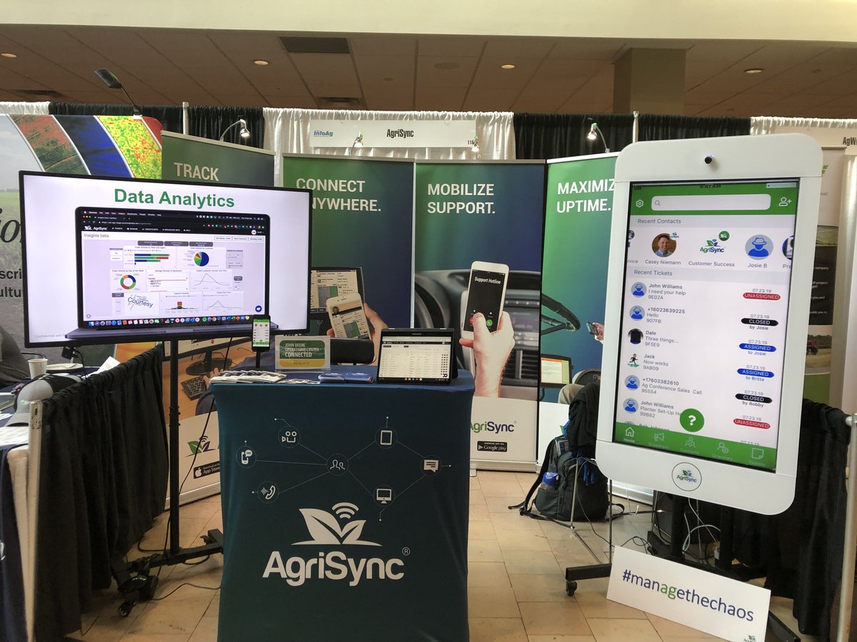 agrisync's tweet photo. Kickstarting Day 2 of @InfoAg. Who else is here with us? Comment and let us know! 👋🏼 #Booth118 #InfoAg2019 #ManageTheChaos https://t.co/GnG7lltAbx
