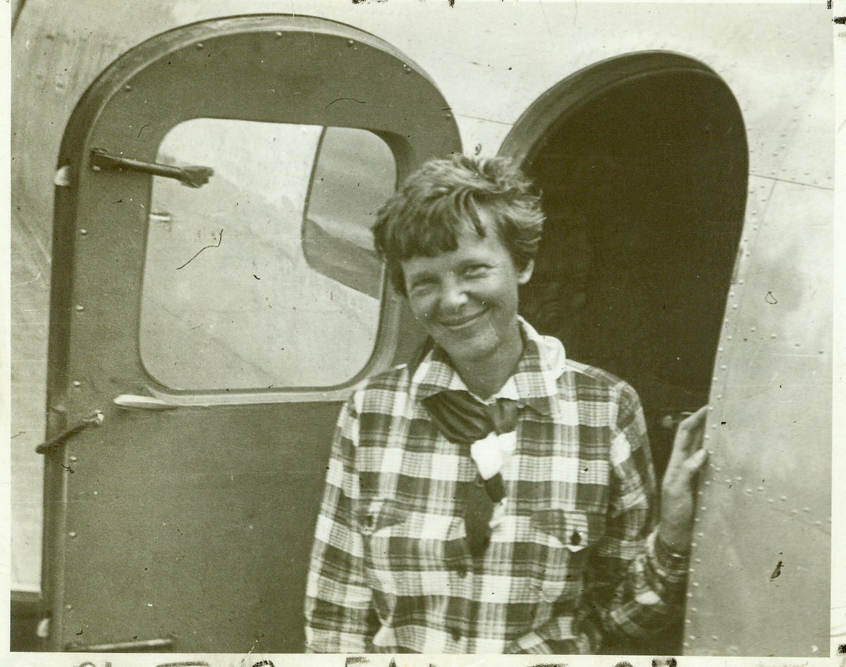 FAANews's tweet photo. Happy Birthday #AmeliaEarhart! Her journeys as the first woman to fly across the #Atlantic and solo across the #Pacific continue to inspire us to this day. Visit our website to learn how to become a #pilot, just like Amelia, at https://t.co/T4cAintZeI. #ameliaearhartday https://t.co/RQp9TyOIud