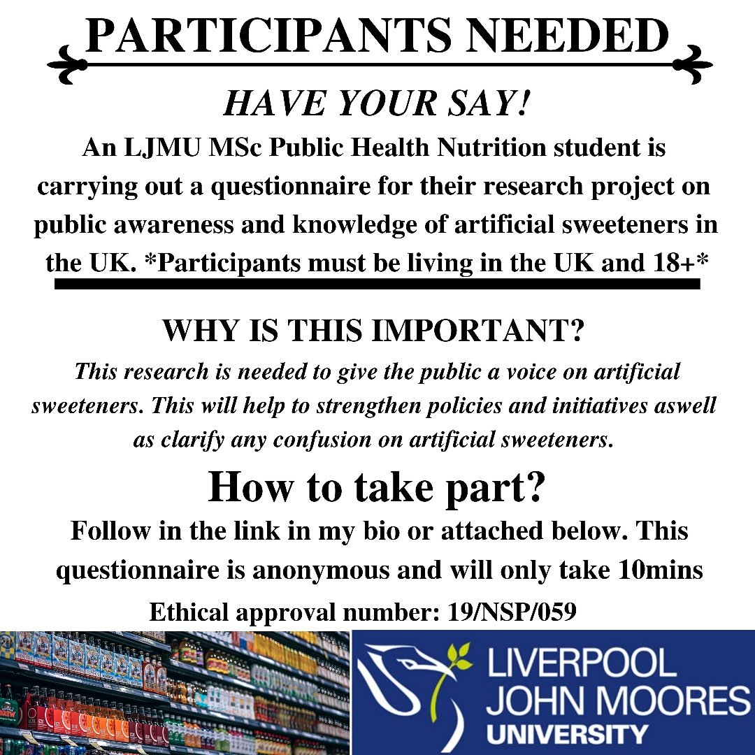 Jessica___Power's tweet image. I still need another 50-100 participants. If you have a spare 10 mins please fill out my online anonymous questionnaire! 
foodactive.org.uk/analysing-publ…
@food_active @healthystadia @Kathryn_Curran @BDA_Dietitians @actiononsugar @LJMUPHI 
 #WednesdayMotivation #research #science #uk