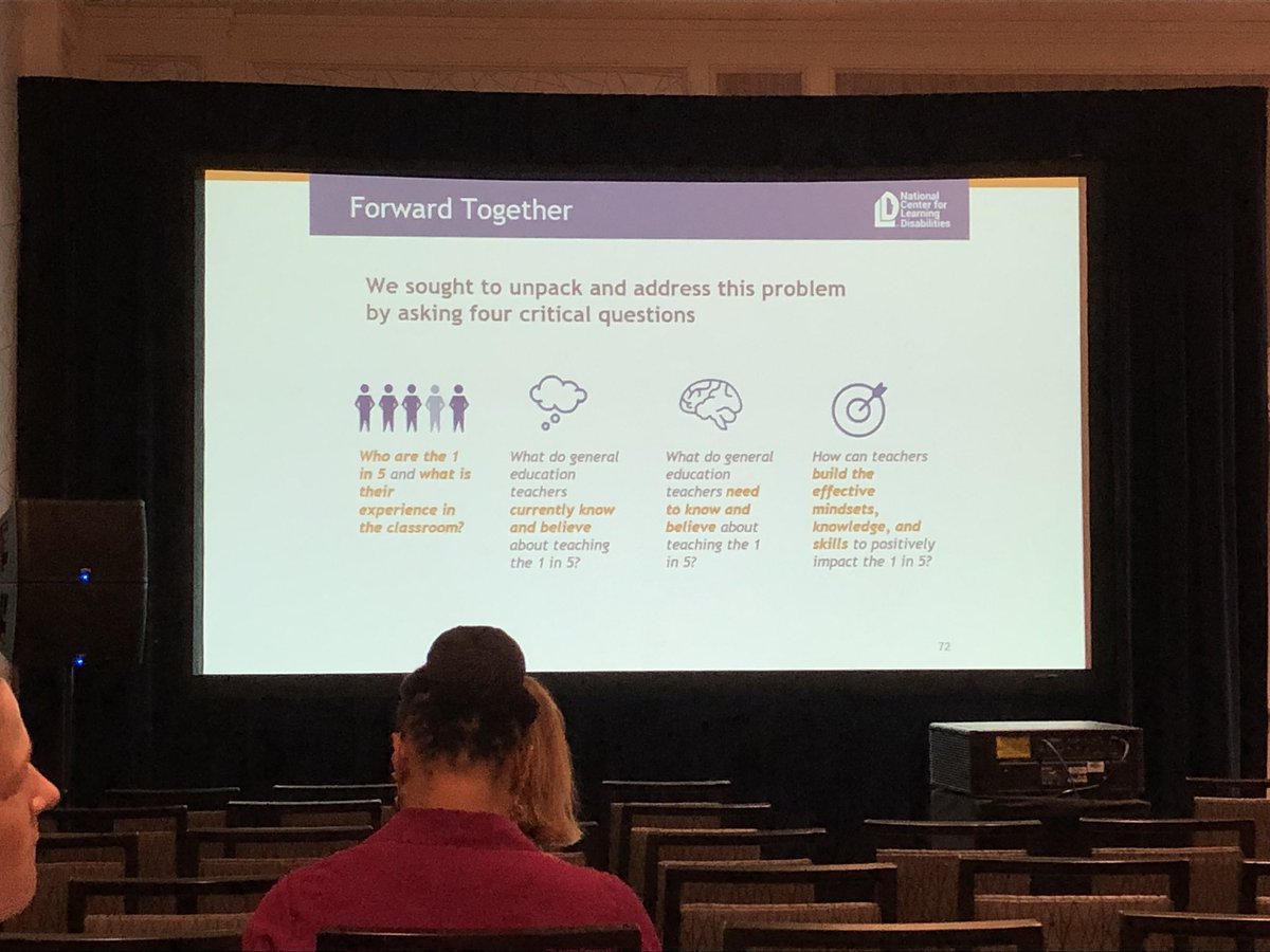 TheNCII's tweet photo. Lindsay Jones from @ncldorg sharing recent survey and focus groups with general education teachers around supporting students with disabilities in their classes. Check out https://t.co/9f1SsuJOre #oseplc19 https://t.co/UDeH4bKTKW