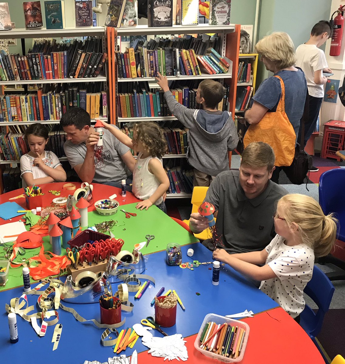 penarthlibrary's tweet photo. The Space Chase is well and truly on! #penarthlibrary #SRC #SummerReadingChallenge #SpaceChase https://t.co/RoQBzDj4du
