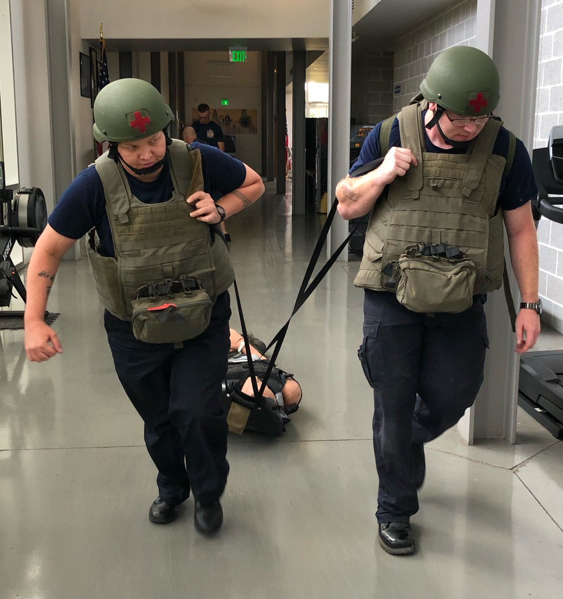 PhillyFireDept's tweet photo. Paramedic Class 37 has been training hard over the past few weeks, including active shooter drills and lessons focused on caring for sick/injured children. They also received their bunker gear. Graduation is next month! #EMS #PFDstrongtogether https://t.co/CaiDz8Jcpf