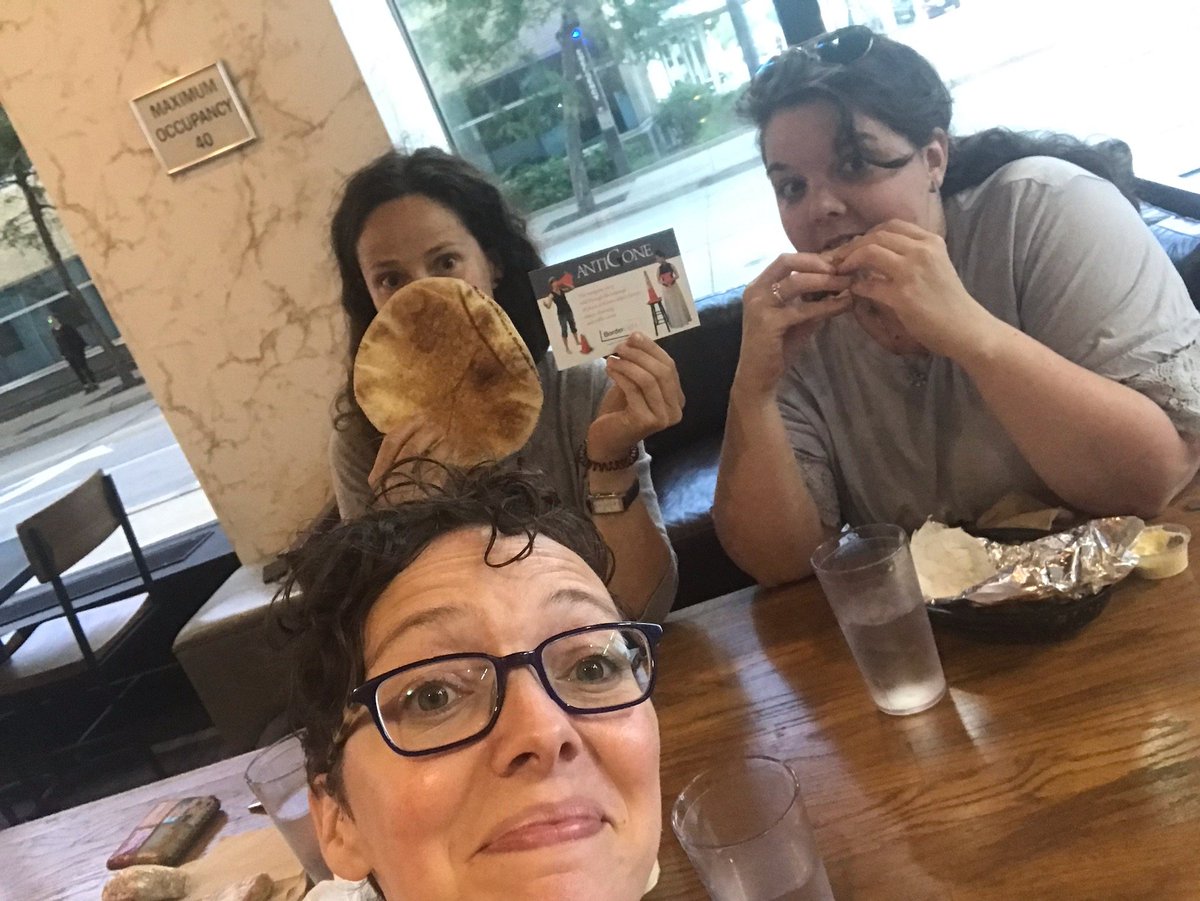 AntiConeShow's tweet photo. We arrived HUNNNGRY after our 6-hr drive. Thank you for such *delicious* food in a cozy space, @Sittoos!! (Cleveland theatre-goers: grab a great falafel sandwich b4 seeing ANTICONE this Fri &amp; Sat as part of @BorderLightCLE!)
.
.
#DCtheatre in #Cleveland!
#clevelandtheatre #fringe https://t.co/TUVpB8jmoQ