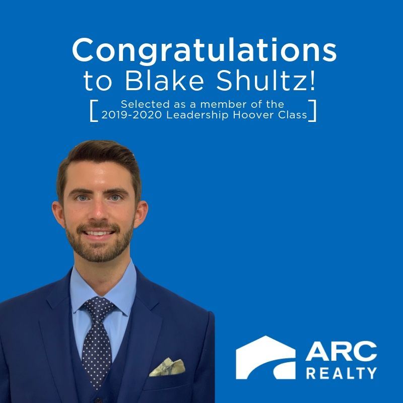 ARC_Realty's tweet photo. Congratulations to Blake Shultz for being selected in the 2019-2020 Leadership Hoover class! Blake will embark on a year long journey of learning about different aspects of Hoover with 25 other business leaders. https://t.co/wE5m059KsF