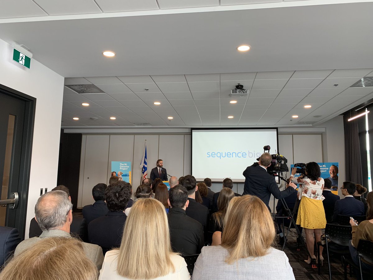 craigarowe's tweet photo. CEO Chris Gardner launching the  @SequenceBio #NLGenomeProject! Great news for NL and our people! https://t.co/ldJuaa58jY