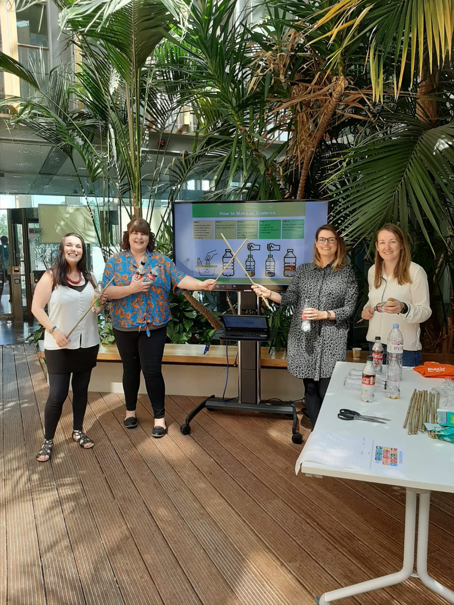ciarapeters14's tweet photo. The Sustainability Team at SAP demonstrating how to make an ecobrick using plastic bottles and soft plastic generated at SAP
@LifeatSAP @SAP @SAPIreland https://t.co/hkvWzda7IB