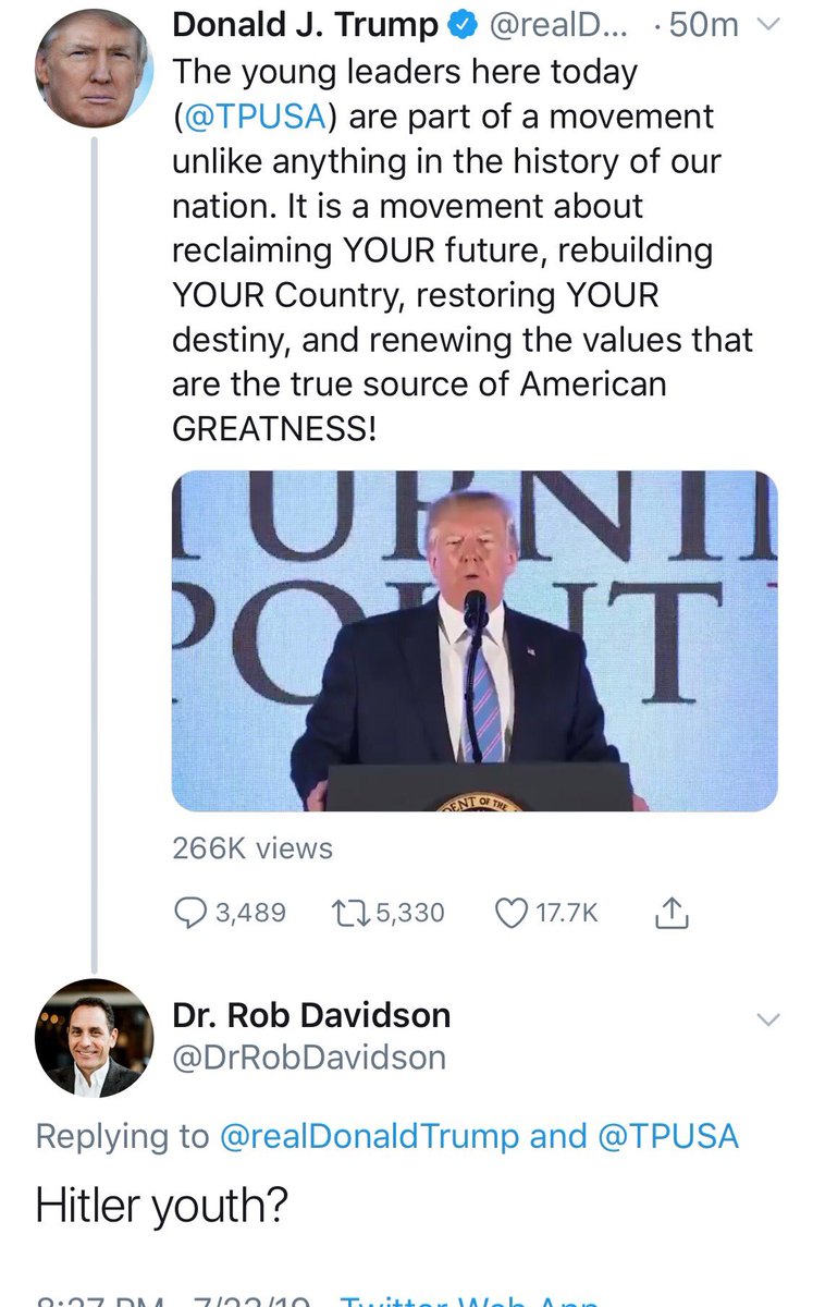 SpartanJack1's tweet photo. @DrRobDavidson @NickLaFave @bryanberghoef Well, in case anyone missed it, here it is. Can’t say I’m surprised of your ignorance here. Take it you believe there are concentration camps at our southern borders too? @bryanberghoef , welcome to the race and look forward to following you. Thoughts on #RadicalRob ‘s comment? https://t.co/KnuWVxZwZY