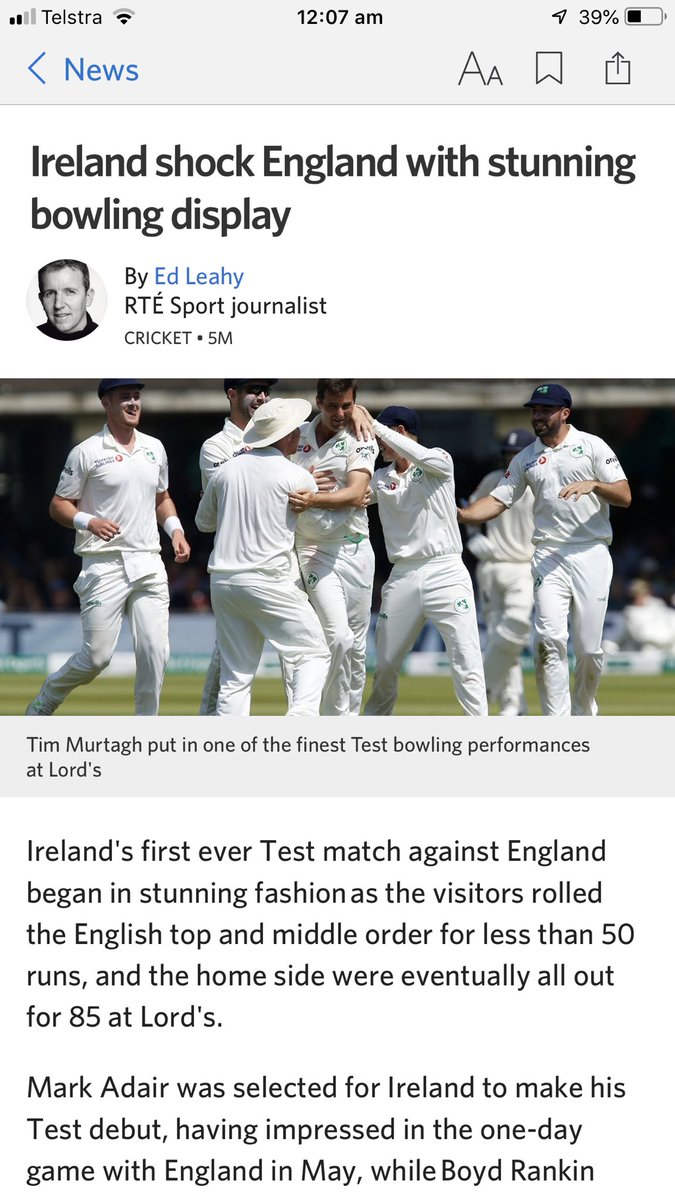 People need to understand that there are about 135.6 people in Ireland, full stop! who play Cricket compared to 300k plus in England (plus the odd Irish guy!). This is incredible! Thank Christ the British have  Golf .... wait 🤔 <a href="/BrianODriscoll/">Brian O'Driscoll</a> <a href="/ShaneLowryGolf/">Shane Lowry</a>