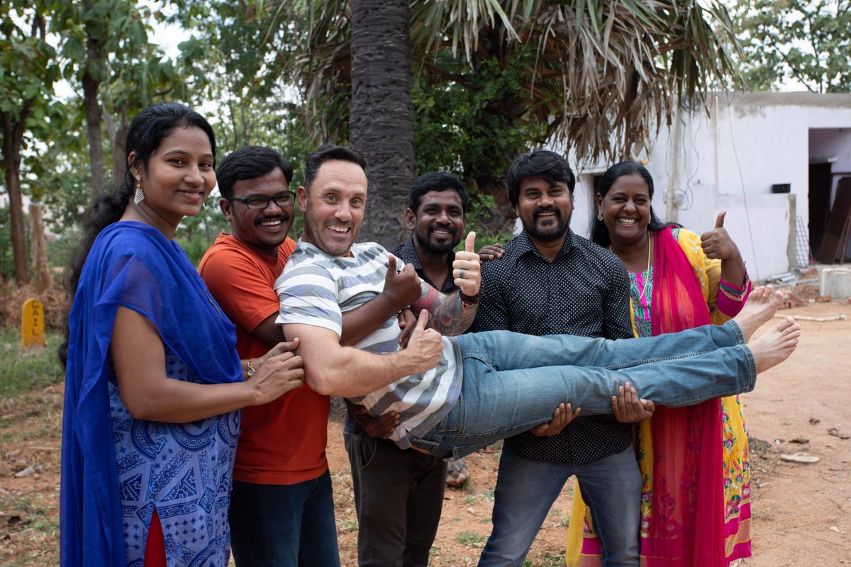 OrphanProject's tweet image. Our coworker Jake is constantly working &amp;amp; we've always wondered how he has the stamina to keep going. Now we know your secret, Jake. The team is holding you up! 🙃 #Tweetus your best captions for Jake! #captionit #goproject #gotravels