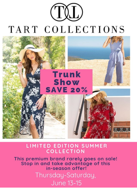 Fabtique_Style's tweet photo. Tart Collection Trunk Show Starts Today!  20% OFF! 🌿🌺 - https://t.co/UjHGsB1IC0 https://t.co/enb95m192c