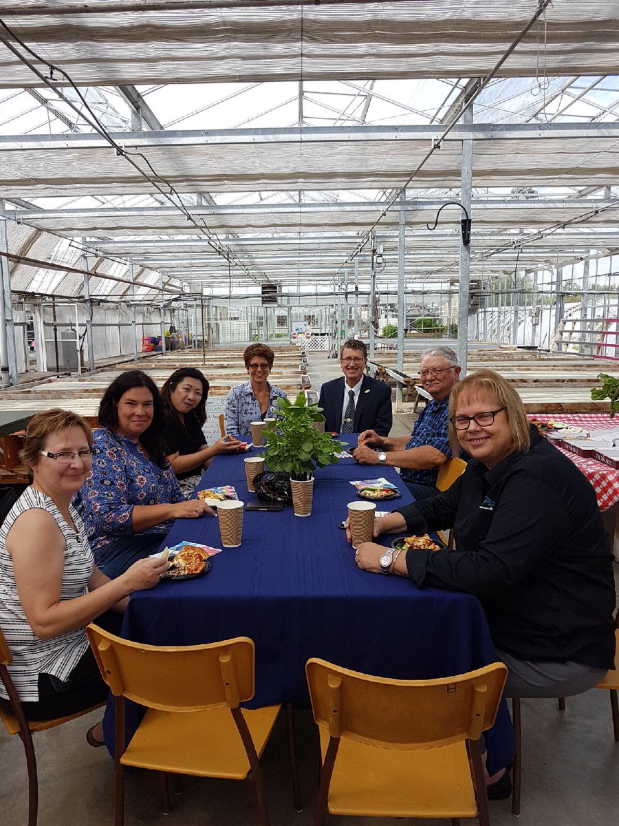 What a wonderful place to have lunch with our @cibcef judges today @Bruderheim!!! Huge Thank You to @ThielsGH for hosting us and explaining your hydroponics operation to our visitors from eastern Canada! #CommunityPride #SmallBusinessAreAmazing