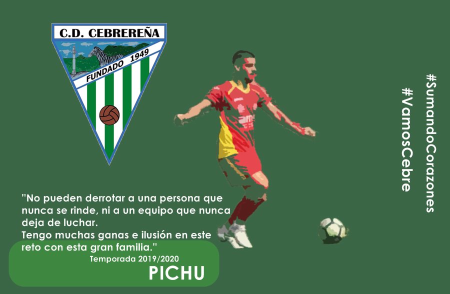 CDCebre's tweet photo. 🆕🆕🆕

💥Pólvora 200% competitiva para la banda izquierda💥
🧑 Sergio Galán del Cid, ''PICHU'', 23 años.
↩️Anteriores: Real Ávila CF, Colegios Diocesanos.

¡Bienvenido @SergioDlCid !

#SumandoCorazones #VamosCebre #FamiliaVerdiblanca https://t.co/Td2ynahA3L