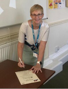 Today our CEO <a href="/JudithPagetCEO/">Judith Paget CEO</a> has signed the ‘Step into Health’ pledge. This means we are committed to supporting veterans, service leavers and their families who are considering a career in the NHS when they leave military service