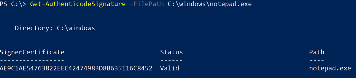 SasStu's tweet image. #DoctorScripto #PowerShell #ScriptingTechniques Reporting on Digitally Signed Files with PowerShell bit.ly/2LBy0TD
