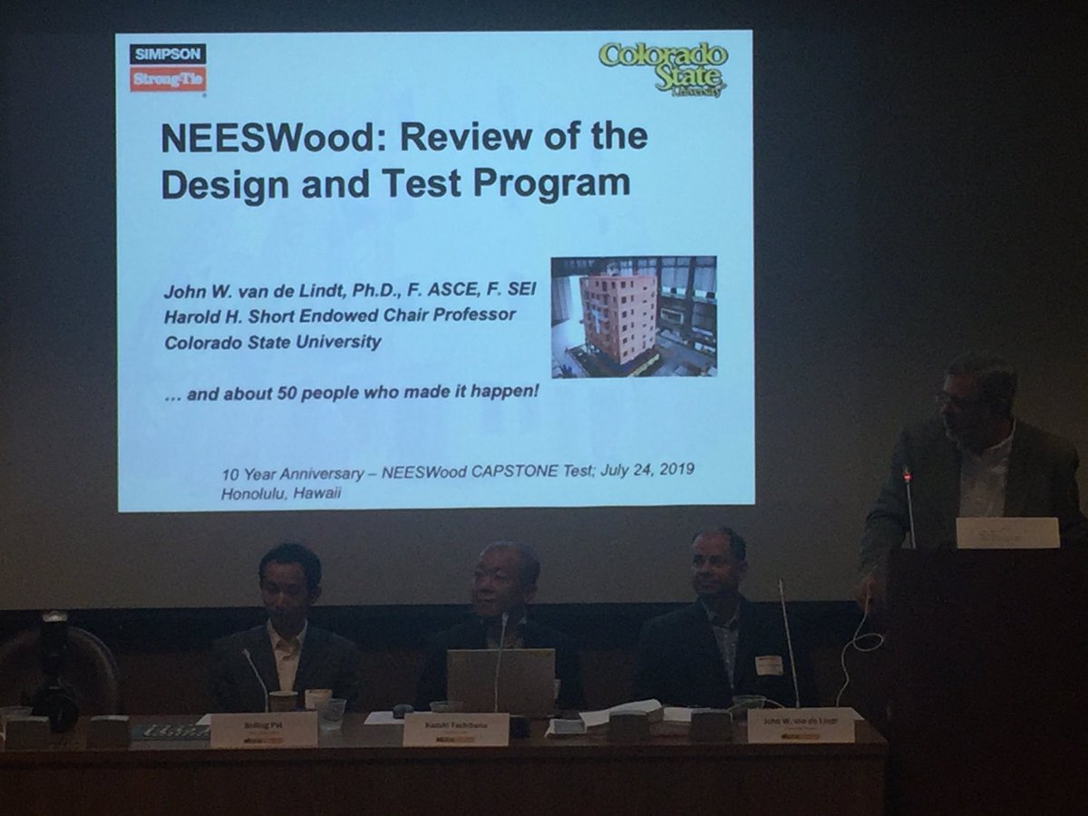 DavidRosowsky's tweet photo. When you realize that test conducted ten years ago was actually first conceived 19 years ago. #timehistory #NEESWood https://t.co/Q2MwZMiQmS